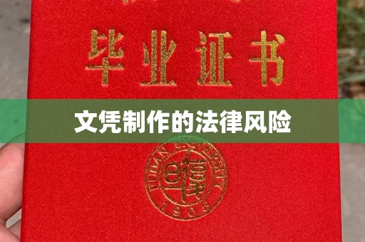 岫岩文凭制作的法律风险